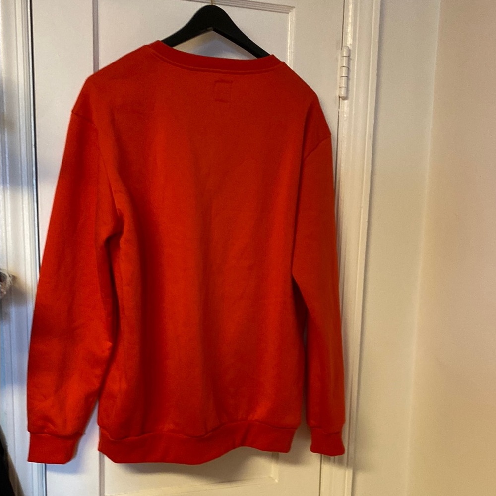 Le Tigre Orange Crewneck Sweater Eye-Catching Design - Picture 6 of 6